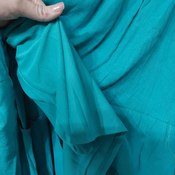 Perch By Blue Pepper Teal Ruffle Sleeve Dress - Picture 4 of 5